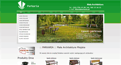 Desktop Screenshot of parkaria.pl