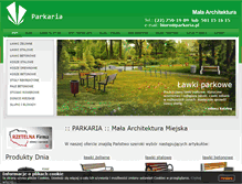 Tablet Screenshot of parkaria.pl